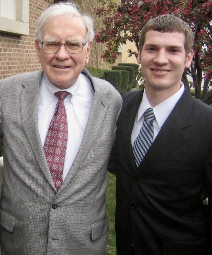 Patrick with Warren Buffett in Omaha, 2006